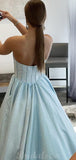 Charming A-line Unique Party Formal Long Prom Dresses, Ball Gown PD437