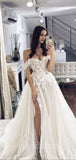 Off the Shoulder Princess Classic Country Fairy Lace Beach Vintage Long Wedding Dresses WD296