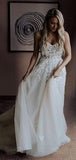 Chic A-line Lace Vintage Sweetheart Beach Dream Wedding Dresses WD019