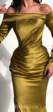 Charming Long Sleeves Elegant Mermaid Best Long Fashion Evening Prom Dresses, PD1241