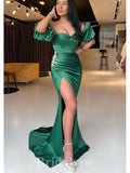 Charming Mermaid Green Popular Long Best Party Women Prom Dresses, Evening Dress PD673