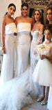 Charming Mermaid Unique Elegant Long Bridesmaid Dresses, Wedding Guest Dress BD085