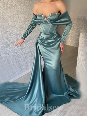 Charming New Elegant Mermaid Custom Long Stylish Evening Prom Dresses, PD1239