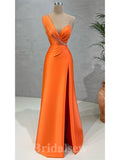 Charming Orange Unique New Elegant Mermaid Long Party Evening Prom Dresses PD1355