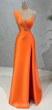Charming Orange Unique New Elegant Mermaid Long Party Evening Prom Dresses PD1355