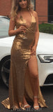 Charming Sequin Mermaid Sexy Simple Evening Prom Dresses PD037