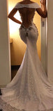 Charming Sparkly Sequin Off Shoulder Long Elegant Mermaid Modest Prom Dresses PD1151