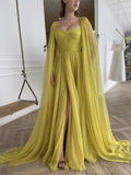 Charming Unique Design Chiffon Vintage Modest Long Prom Dresses Evening Dress PD181