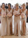 Chiffon Champagne Elegant Formal Most Popular Bridesmaid Dresses BD033
