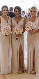 Chiffon Champagne Elegant Formal Most Popular Bridesmaid Dresses BD033