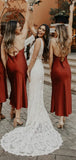 Custom Burgundy Popular Short Simple Bridesmaid Dresses BD079