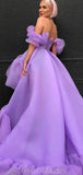 Custom Purple High-Low Princess Gorgeous Prom Dresses Online PD075