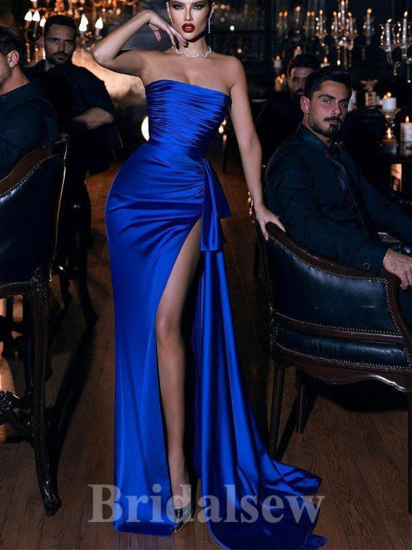 Elegant Best Mermaid Sexy Royal Blue Long Women Evening Party Prom Dresses PD711