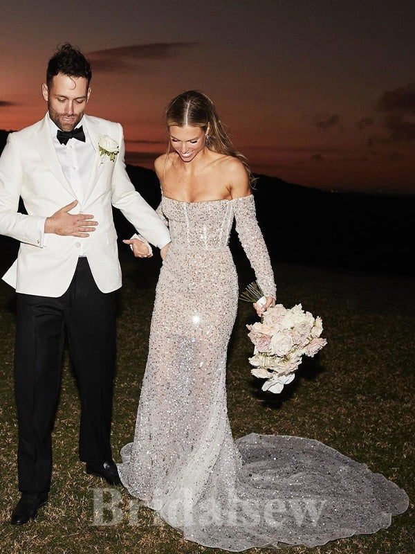 Mermaid Wedding Dress With Draped Bodice Elegant Bridal