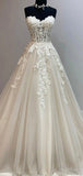 Elegant Princess Strapless Lace Vintage Dream Beach Long Wedding Dresses WD222