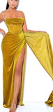 Fashion Strapless Unique Mermaid Velvet Long Women Evening Prom Dresses PD800