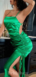Green New Sexy Mermaid Stylish Black Girls Long Party Evening Prom Dresses PD959