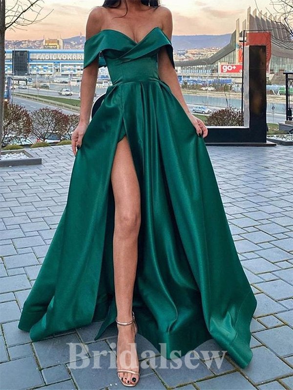 Modest Off the Shoulder Long Prom Dresses, Elegant A line Prom Dresses Modest Off the Shoulder Long Prom Dresses, Elegant A line Prom Dresses