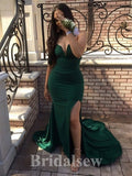 Green Simple Elegant Party Mermaid Formal Long Evening Prom Dresses PD1052