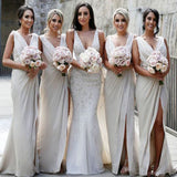 Long Elegant Cheap Popular Bridesmaid Dresses, Wedding Guest Dress BD057