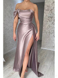 Mermaid Best Elegant Formal Black Girls Slay Satin Evening Long Prom Dresses PD525