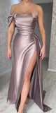 Mermaid Best Elegant Formal Black Girls Slay Satin Evening Long Prom Dresses PD525