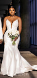 Mermaid Custom Plus Size Garden Vintage Dream Beach Long Wedding Dresses WD504