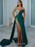 Mermaid Glitter Unique New Elegant Formal Long Stylish Evening Prom Dresses, PD1233