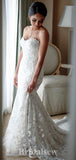 Mermaid Lace Sleeveless Garden Vintage Dream Beach Long Wedding Dresses WD495