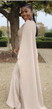 Mermaid One Shoulder Satin Modest Wedding Guest Dresses, Long Formal Bridesmaid Dresses BD193