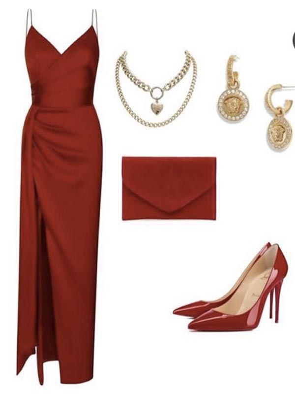 Mermaid Red Simple Spaghetti Straps Women Stylish Long Prom Dresses PD398