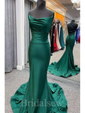 Mermaid Sexy Spaghetti Straps Lace Up Back Simple Elegant Party Women Long Evening Prom Dresses PD641