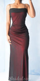 Mermaid Spaghetti Straps Popular Modest Stylish Long Women Party Evening Prom Dresses PD1004