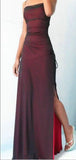 Mermaid Straps Simple Unique Popular Modest Long Evening Prom Dresses PD228