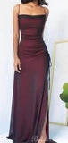Mermaid Straps Simple Unique Popular Modest Long Evening Prom Dresses PD228