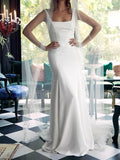 Mermaid Unique Simple Beach Garden Vintage Wedding Dresses, Bridal Gowns WD120