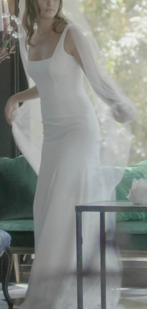 Mermaid Unique Simple Beach Garden Vintage Wedding Dresses, Bridal Gowns WD120