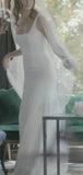 Mermaid Unique Simple Beach Garden Vintage Wedding Dresses, Bridal Gowns WD120