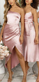 Mismatched Charming Simple Spaghetti Straps Best Elegant Long Popular Bridesmaid Dresses BD214