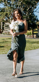 Mismatched Simple Unique Modest Popular Beach Bridesmaid Dresses BD098