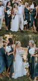Mismatched Simple Unique Modest Popular Beach Bridesmaid Dresses BD098