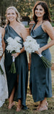 Mismatched Simple Unique Modest Popular Beach Bridesmaid Dresses BD098