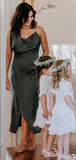 Mismatched Simple Unique Modest Popular Beach Bridesmaid Dresses BD098