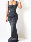 Most Popular Elegant Mermaid Straps New Modest Long Party Evening Prom Dresses PD1348