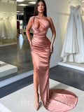 New Arrival One Shoulder Sexy Fashion Mermaid Elegant Party Women Long Evening Prom Dresses PD631