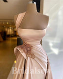 New Mermaid One Shoulder Best Pretty Unique Evening Long Prom Dresses PD1146