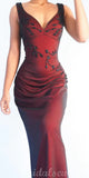 New Mermaid V-Neck Sleeveless Vintage Stylish Long Women Best Evening Prom Dresses PD1009