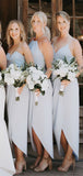 New Mismatched Short Beach Simple Formal Bridesmaid Dresses BD100