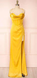 New Popular Best Spaghetti Straps Stylish Unique Mermaid Long Party Evening Prom Dresses, PD1260