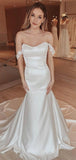 Off the Shoulder Mermaid Vintage Dream Beach Long Wedding Dresses WD209